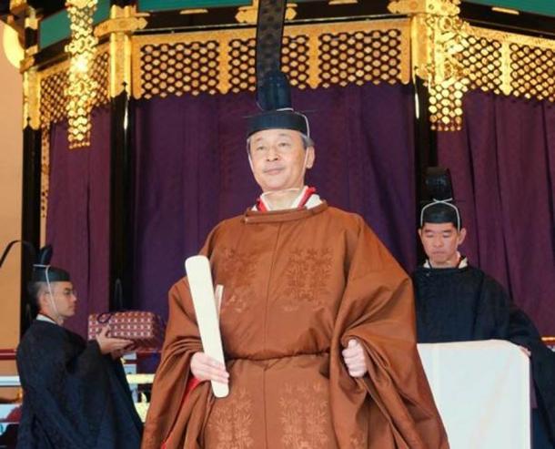 Imperial succession in Japan is up in the air as the choices get more complicated: could be a woman or a young man. Japanese Emperor Naruhito at his enthronement ceremony in Kyoto, October 2019. Source: Imperial Household Agency / CC BY 4.0