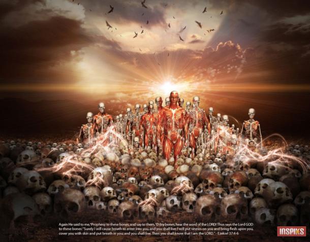 Ezekiel’s vision ‘The Valley of Dry Bones”. Source: loswl / CC BY-SA 2.0.