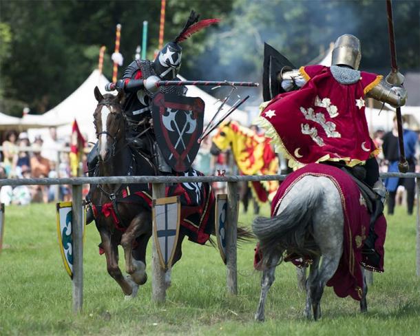 A jousting match like the one that resulted in the last fall of King Henry VIII and his subsequent deteriorating health and eventual death. Source: Anthony / Adobe Stock