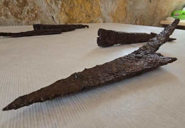 The 1,500-year-old knife set discovered at Hadrianopolis, Karabuk, Turkey