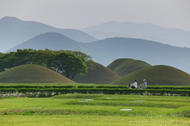 Imdang-Joyeong burial complex in Gyeongsan, South Korea. 