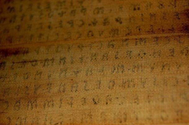 Close up of the Liber Linteus. Source: Curious Expeditions / CC BY-NC-SA 2.0