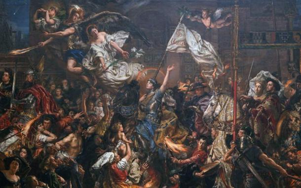 Detail of ‘The Maid of Orléans’ (1886) by Jan Matejko - Joan of Arc