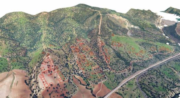 The proposed location of the lost city of Medina Azahara in C&oacute;rdoba as revealed by LiDAR.