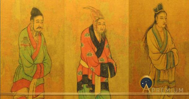 7th century Tang dynasty painting of envoys from the Three Kingdoms of Korea: Baekje, Goguryeo, and Silla (Public Domain)
