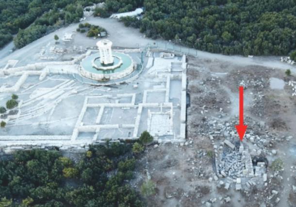 The excavation area where the oracle monument was found at Kibyra.
