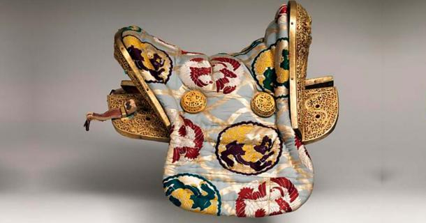 Tibetan horse saddle. Metropolitan Museum of Art / Public Domain.