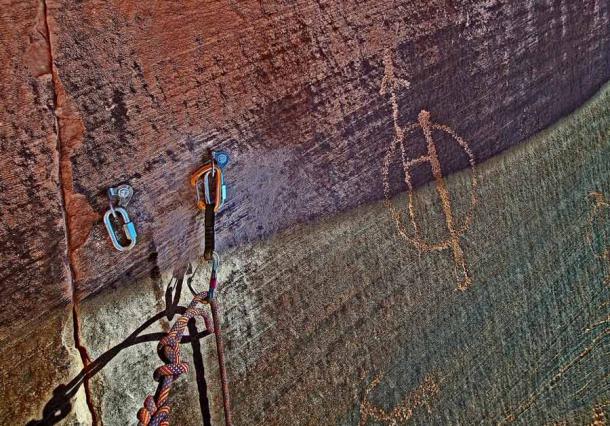 Illegal Climbing Route Set Over 1000-year-old Petroglyphs in Utah