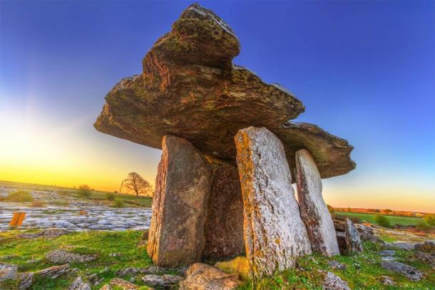 Poulnabrone portal tomb in Burren at sunrise, Ireland Source: Patryk Kosmider