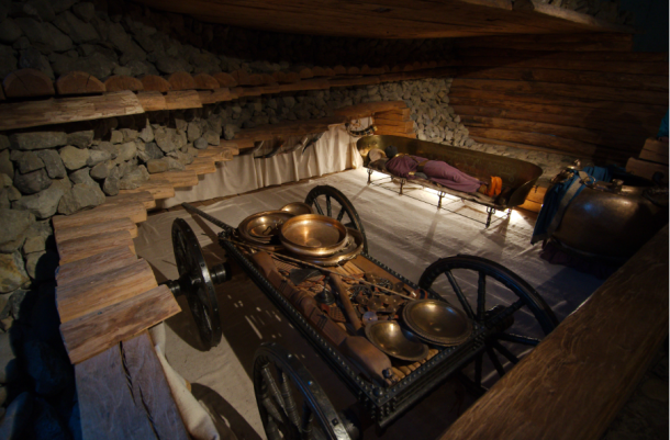 Reconstruction of an elite Iron Age Celtic wagon burial