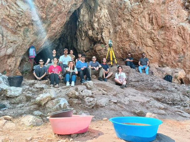 Researchers excavate &Uuml;&ccedil;ağızlı II Cave in southern Turkey during the 2024 field season. Artifacts recovered from the cave have provided evidence that Neanderthals and early Homo sapiens may have shared technological traditions and cultural practices for thousands of years.