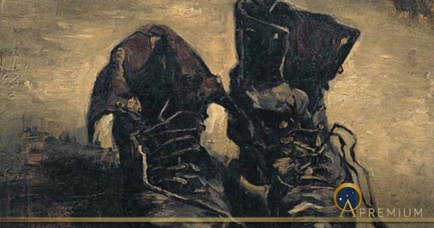 Vincent van Gogh's Pair of Shoes was painted in June 1895 at Auvers-sur-Oise. (Public Domain)