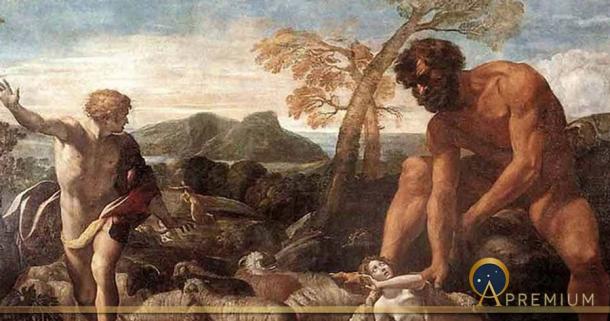 Norandino and Lucina Discovered by the Ogre by Giovanni Lanfranco (1624) (Public Domain)