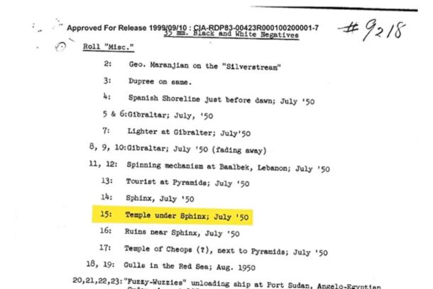 The resurfaced CIA document with descriptions from 1952 
