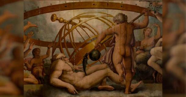 ‘The Mutilation of Uranus by Saturn’ – this is a key moment in the myth of Uranus. Source: Sailko / CC BY 3.0