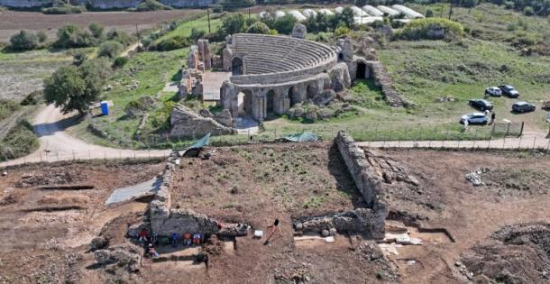 Temple of the Emperors Uncovered in the Roman Agora at Nicopolis