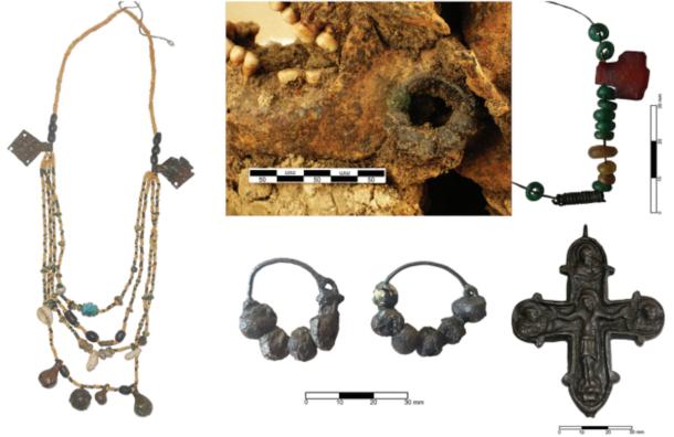 Grave goods from the medieval Vilnus cemetery in Lithuania, largely of Byzantine style and associated with Orthodox Christianity