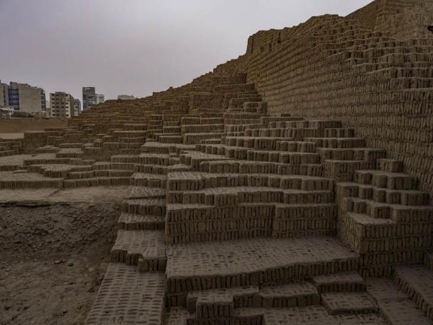 Huaca Pucllana pyramid, an example of adobe building using adobe bricks in Miraflores district in Lima City, Peru. Source: videobuzzing / Adobe Stock