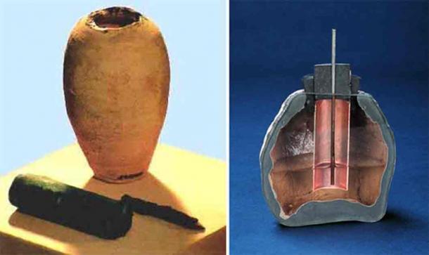 Replica of the Baghdad Battery. Source: Researchgate/ CC BY-SA 3.0