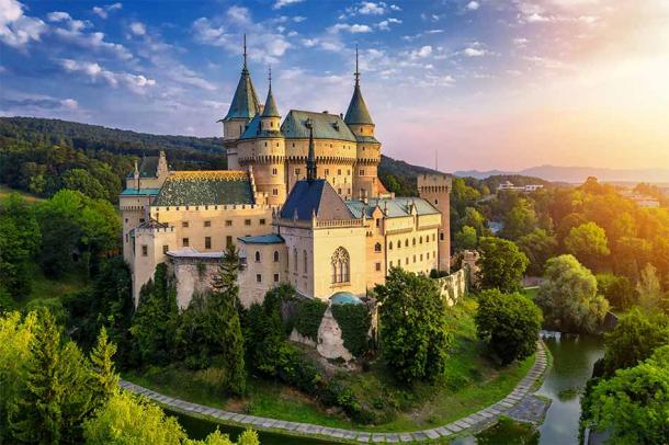 The medieval Bojnice castle in Slovakia is one of many real-life fairytale castles in Europe. Source: radu79 / Adobe Stock