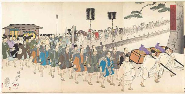 Samurai in Medieval Japan. Source: Public Domain