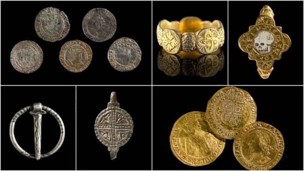 Images of six of the medieval treasures found in Wales by metal detectorists in recent years.