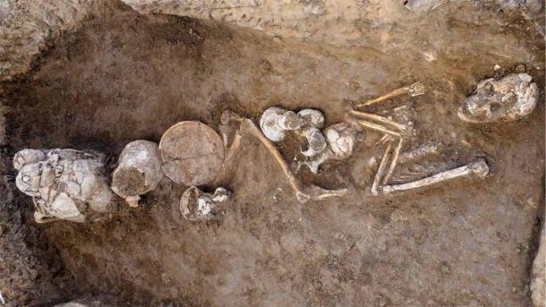 One of the 14th-century-BC Canaanite burials at Tel Yehud associated with vessels containing traces of opium. Source: Assaf Peretz / Israel Antiquities Authority