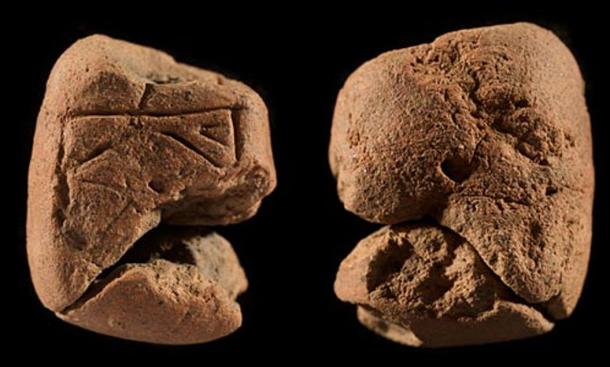 Front and rear views of the second figurine found at Orkney. Archaeologists speculate they were used as fertility fetishes or objects through which worship was channeled. 