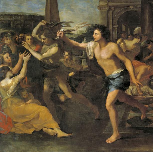 Detail from Lupercalia by Andrea Camassei, c. 1635. 