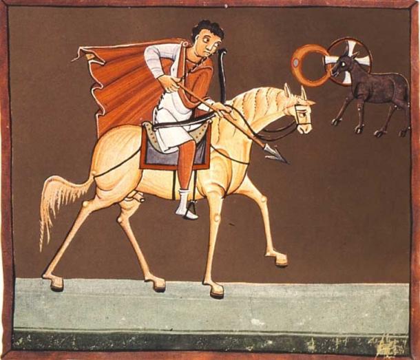 The first horseman, the White Rider, of the Four Horsemen of the Apocalypse. (Batchheizer / Public Domain)
