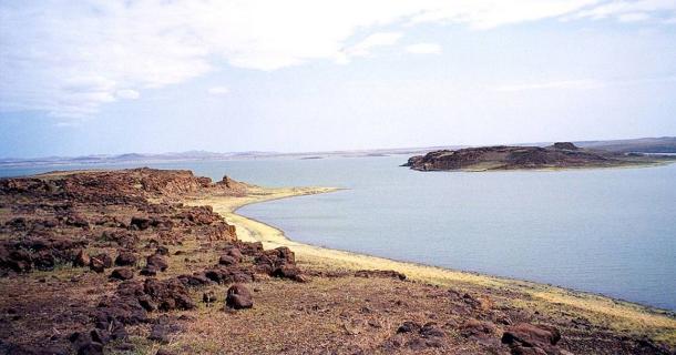 The landscape of fossil-rich Lake Turkana, Kenya.