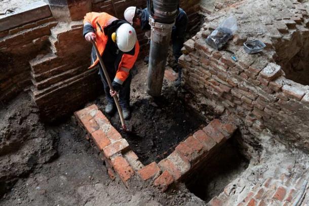 The 13th century foundations discovered underneath the Dutch parliament, known as the Binnenhof. (Municipality of The Hague)