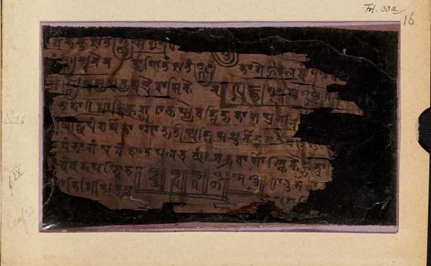 The ‘front’ page of folio 16, part of the Bakhshali manuscript that dates back to 224-383 AD.