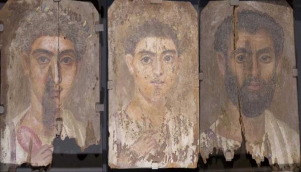 Roman-Egyptian funerary portraits.