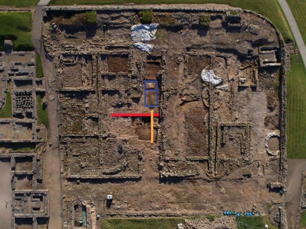 The general area of thefort currently being excavated, where the letters were found.