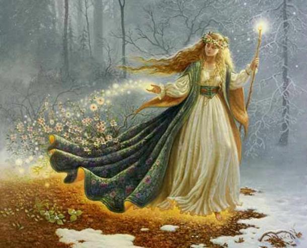 The goddess of spring.