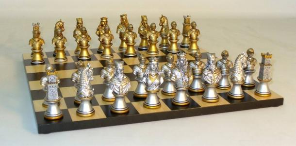 The gold and silver chess board of Gwenddolau could play by itself