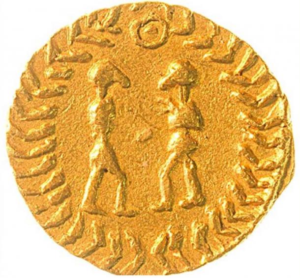 One of the gold coins found by the anonymous detectorist. (Norfolk Identification and Recording Service)
