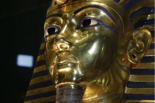 The golden mask of King Tut. Tutankhamen’s tomb is the gateway to the lost tomb of Nefertiti according to a recent report.