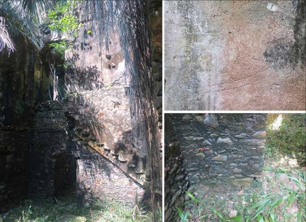 Upper floor access and graffiti noted; lower level exhibits signs of scorching. (M.D. Cruz/Antiquity Publications Ltd)