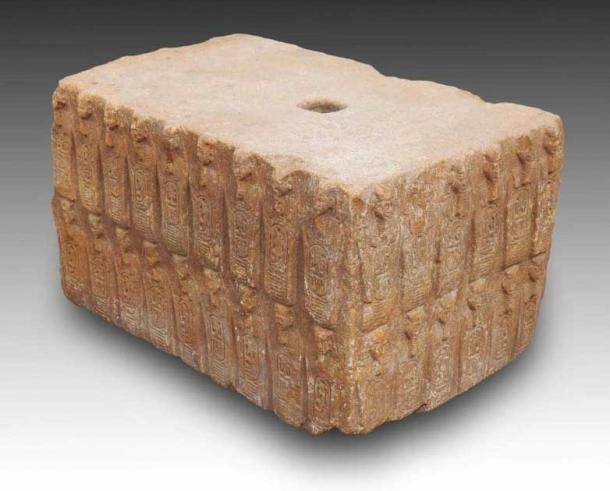 One of the granite blocks dating to King Khufu's reign about 4,500 years ago in Egypt! (Ministry of Antiquities)