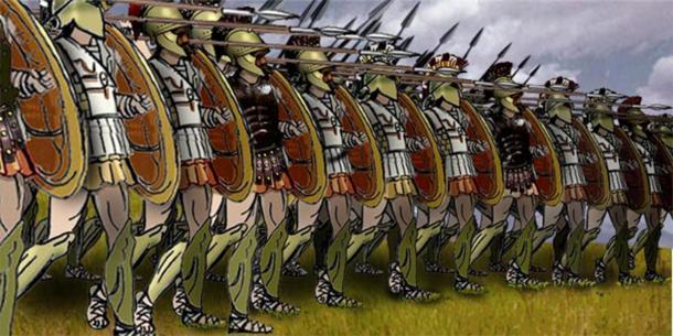 A Greek phalanx. (Public Domain)