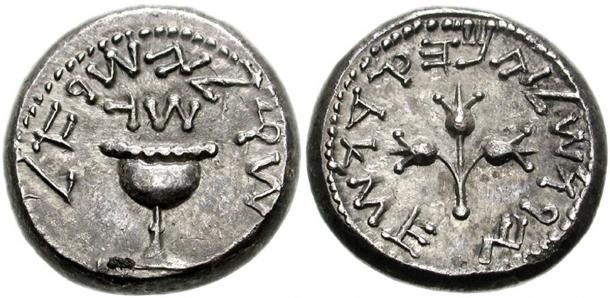 An early half-shekel coin from ancient Jerusalem, which was based on the much older limestone shekel weight system. (CNG coins / CC BY-SA 3.0)