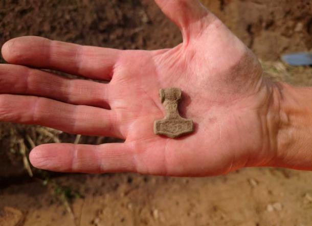 The Thor’s hammer found in Ysby, Sweden was likely worn as a protective amulet. (Kulturmiljö Halland)