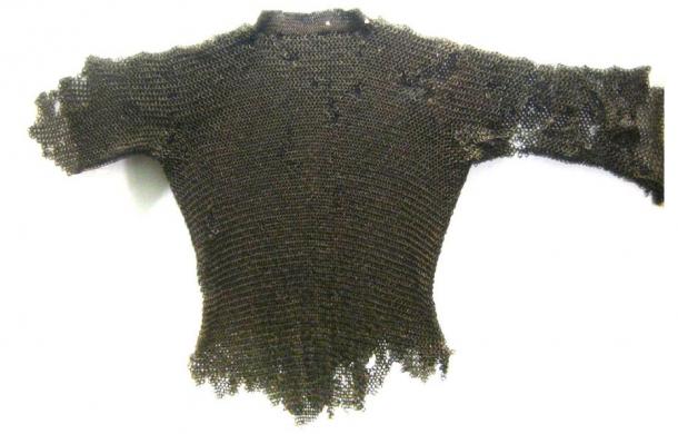 The part of knight armor covering the chest and back was call a hauberk