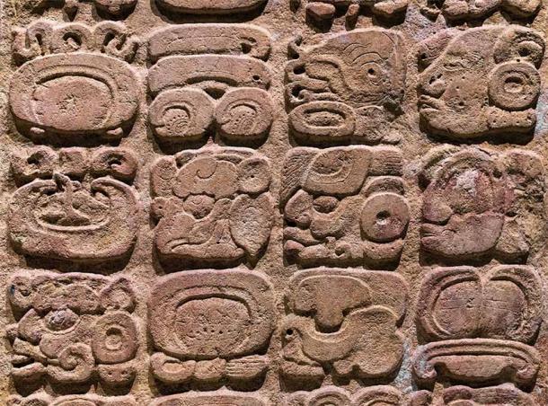 An example of the hieroglyphic writing of the Maya. (SL-Photography / Adobe Stock)
