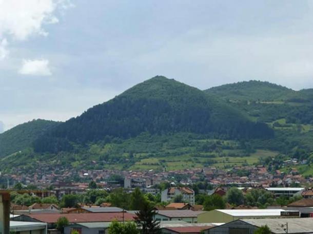 Visočica hill in Bosnia. 