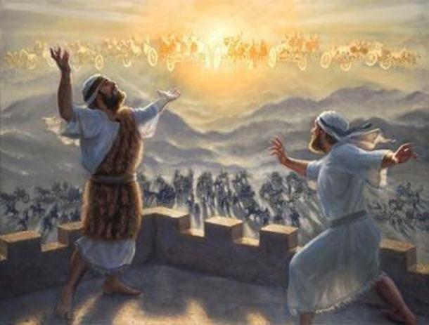 Does historical account of chariots in the clouds actually describe visitation by UFOs? 