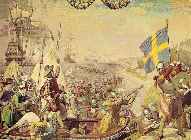Illustration depicting the Kalmar War, by an unknown artist. (Public domain)