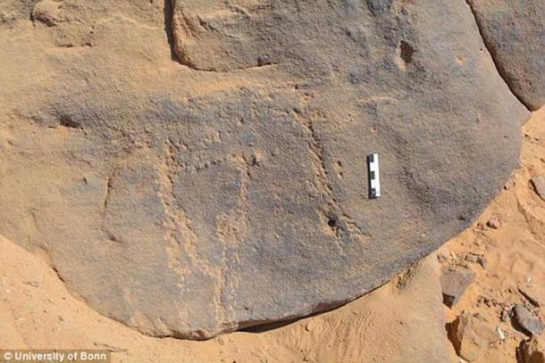 The image of the petroglyph in this photo may date back 6,000 years, to a time before pharaohs tried to cement their place in all eternity by building huge mortuary monuments, resting places for the afterlife.